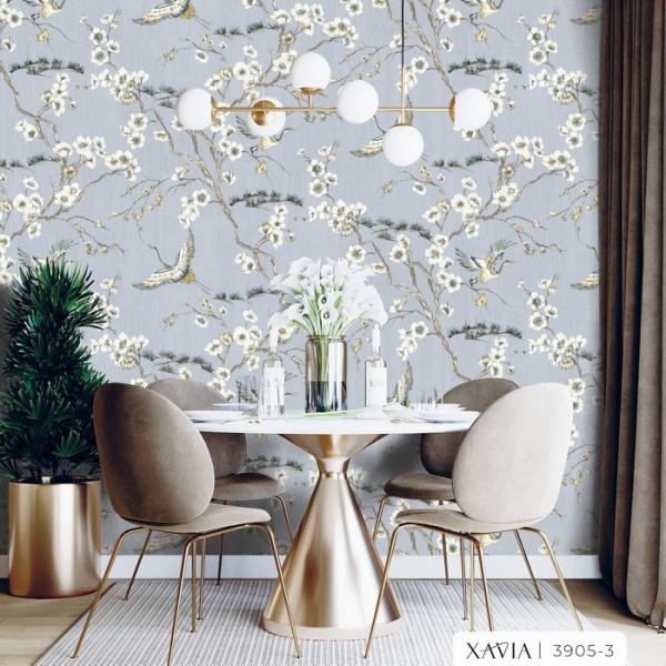 Giấy dán tường phòng khách