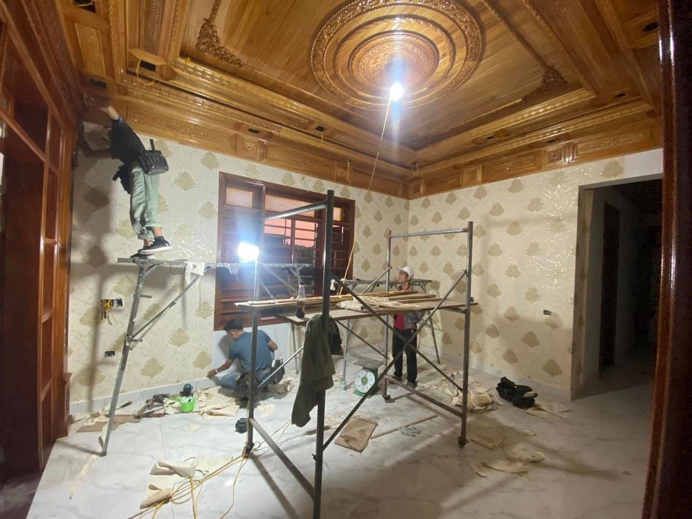 Tranh 3D Giấy Dán Tường  cho nhà Cô thu - Hải An